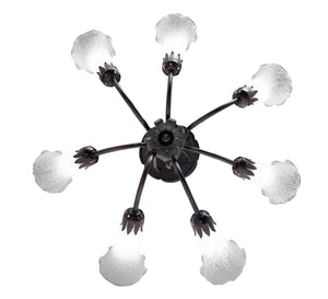 Meyda Tiffany - 251580 - Seven Light Chandelier - White - Mahogany Bronze