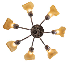 Meyda Tiffany - 251588 - Seven Light Chandelier - Amber - Mahogany Bronze