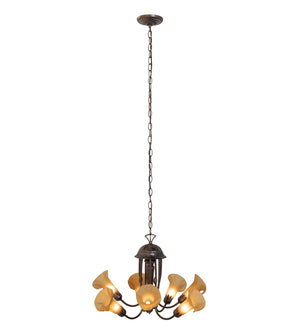 Meyda Tiffany - 251588 - Seven Light Chandelier - Amber - Mahogany Bronze