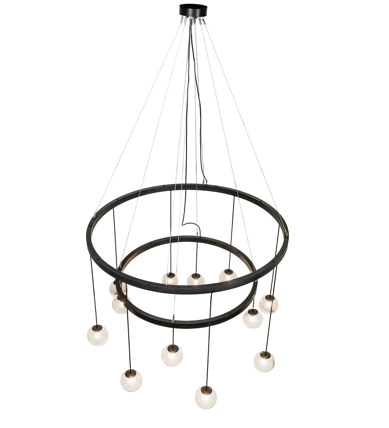 Meyda Tiffany - 257077 - LED Chandelier - Bola - Solar Black