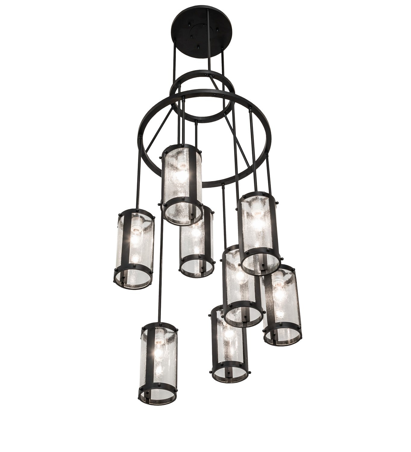 Meyda Tiffany - 257212 - Nine Light Chandelier - Cartier - Solar Black