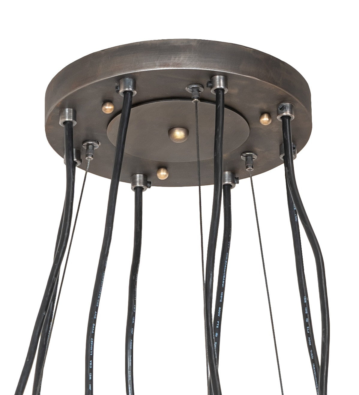 Meyda Tiffany - 259040 - Eight Light Pendant - Tyngsboro - Blackened Steel