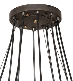 Meyda Tiffany - 259041 - Ten Light Pendant - Tyngsboro - Blackened Steel