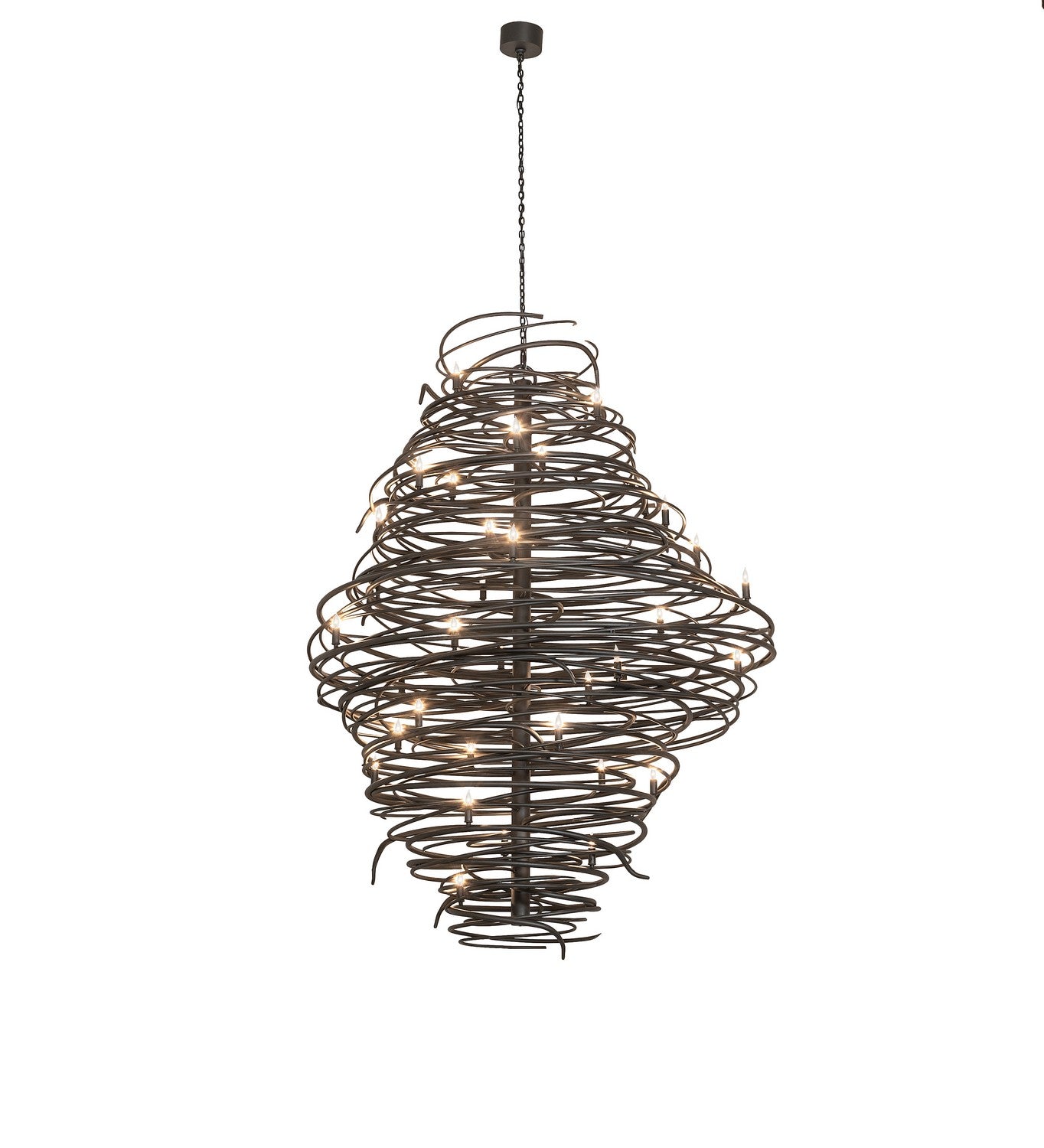 Meyda Tiffany - 260184 - LED Chandelier - Cyclone - Old Wrought Iron