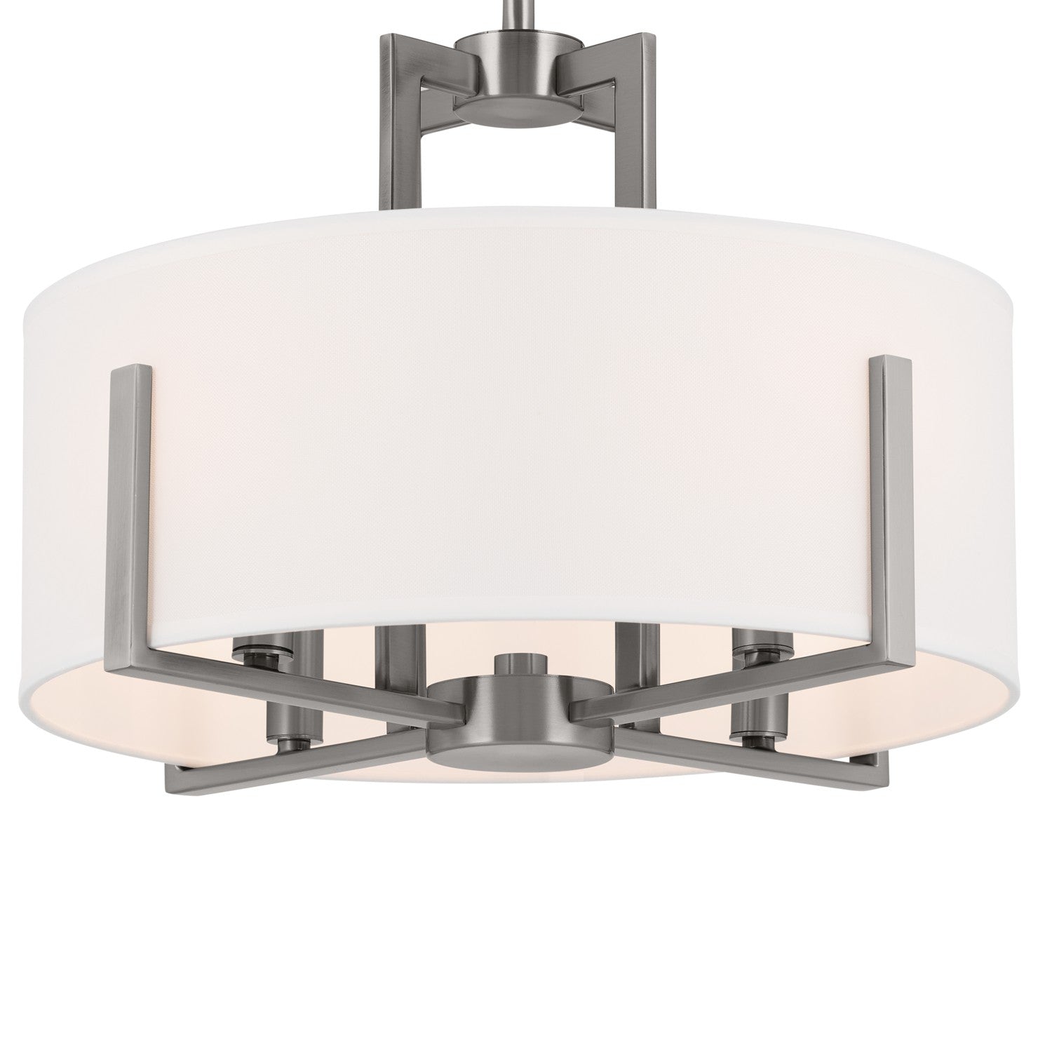 Kichler - 52591CLP - Four Light Semi Flush Mount - Malen - Classic Pewter