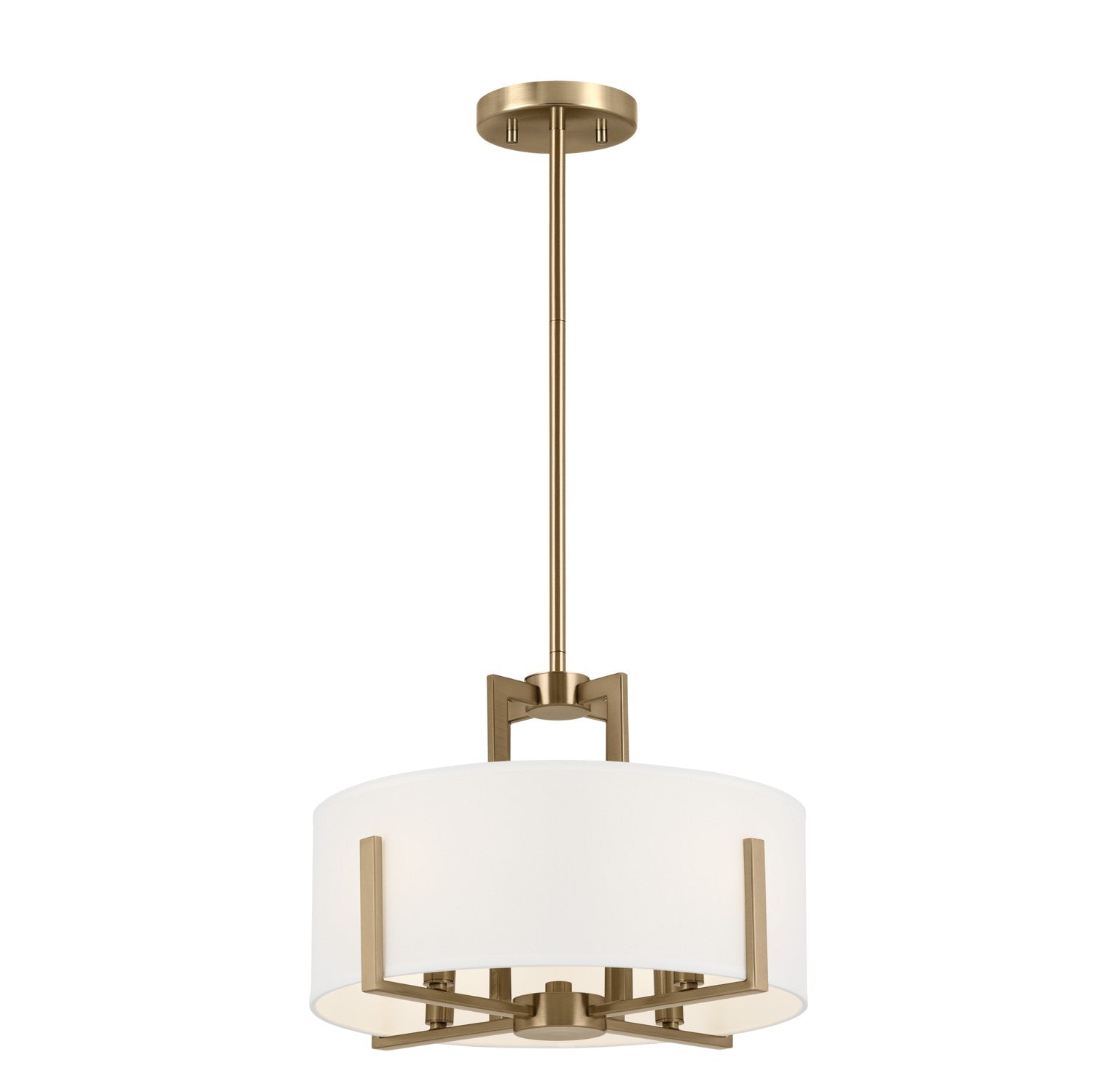 Kichler - 52591CPZ - Four Light Semi Flush Mount - Malen - Champagne Bronze