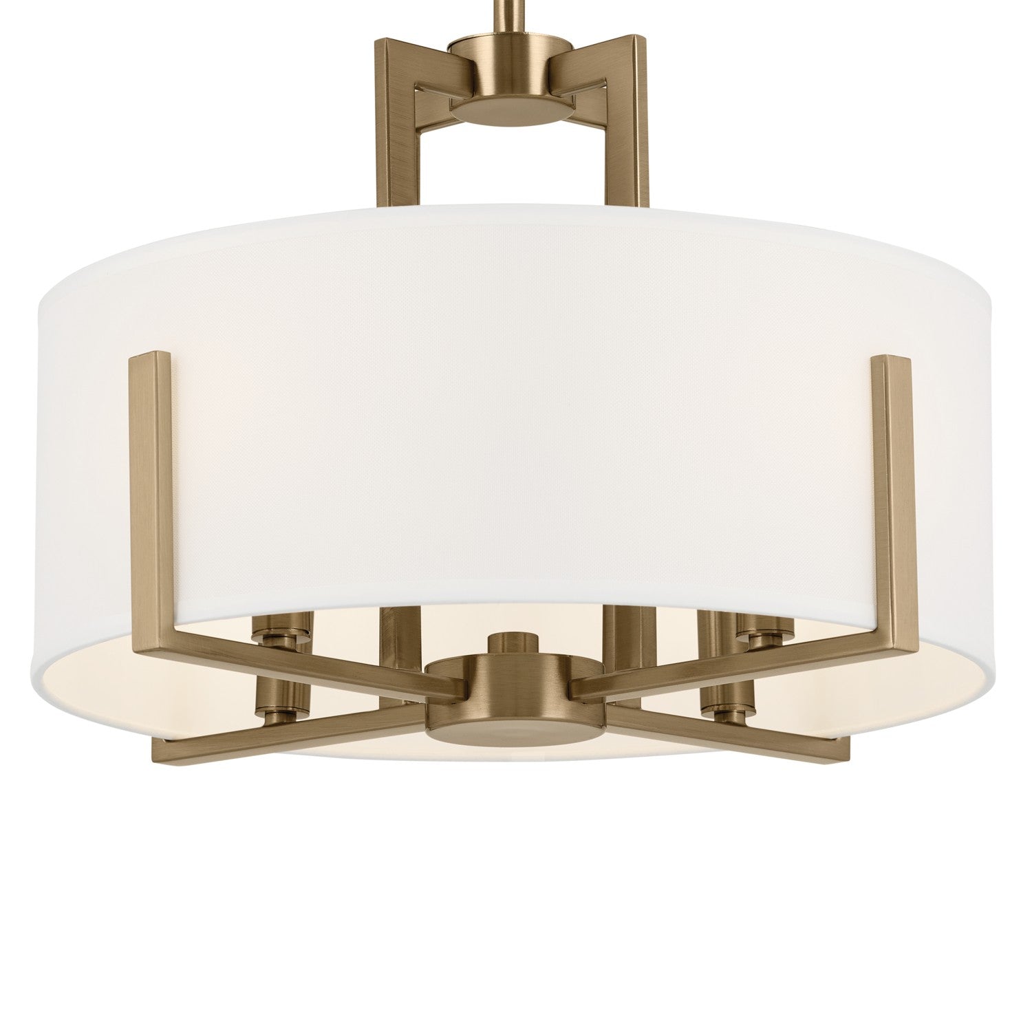 Kichler - 52591CPZ - Four Light Semi Flush Mount - Malen - Champagne Bronze