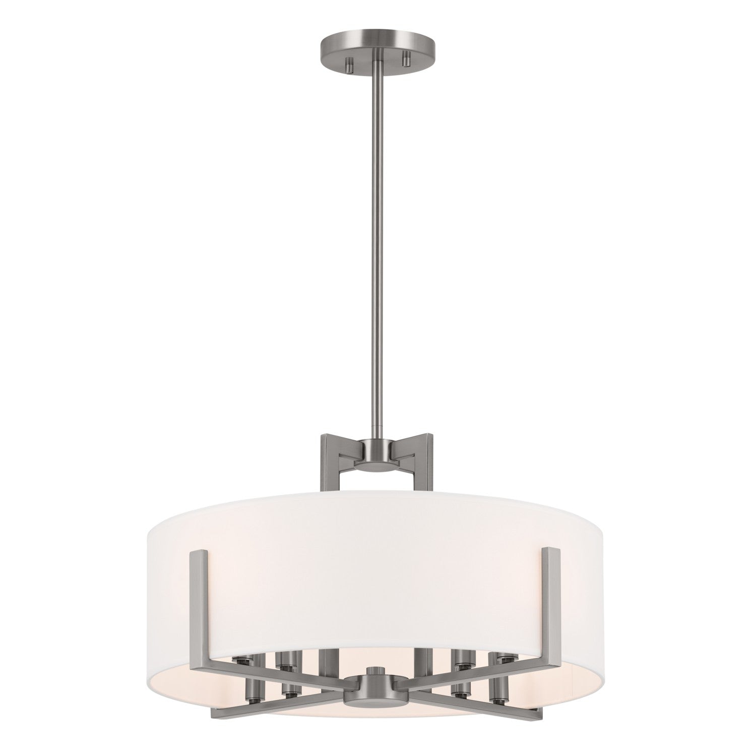 Kichler - 52592CLP - Eight Light Semi Flush Mount - Malen - Classic Pewter