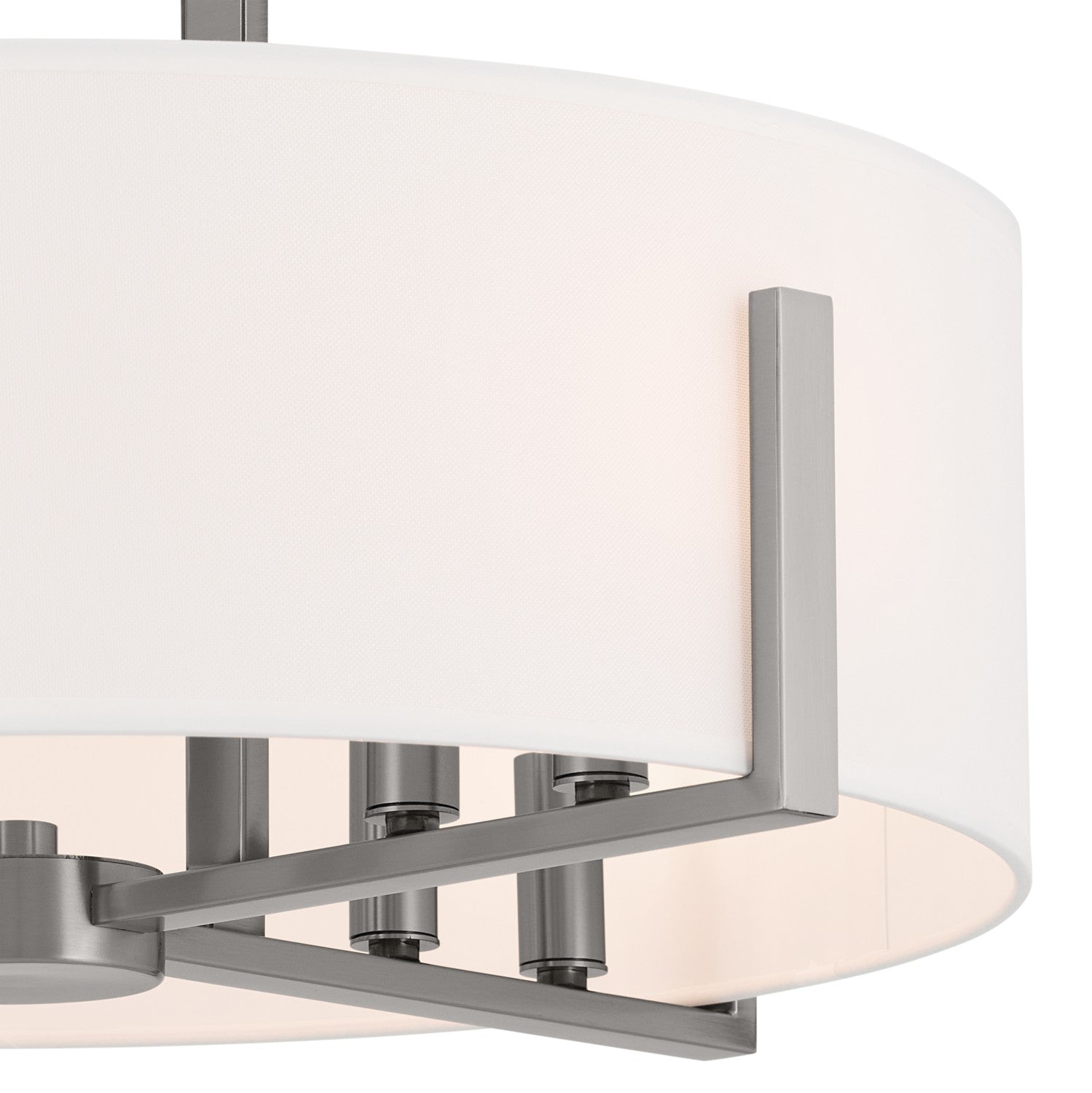 Kichler - 52592CLP - Eight Light Semi Flush Mount - Malen - Classic Pewter