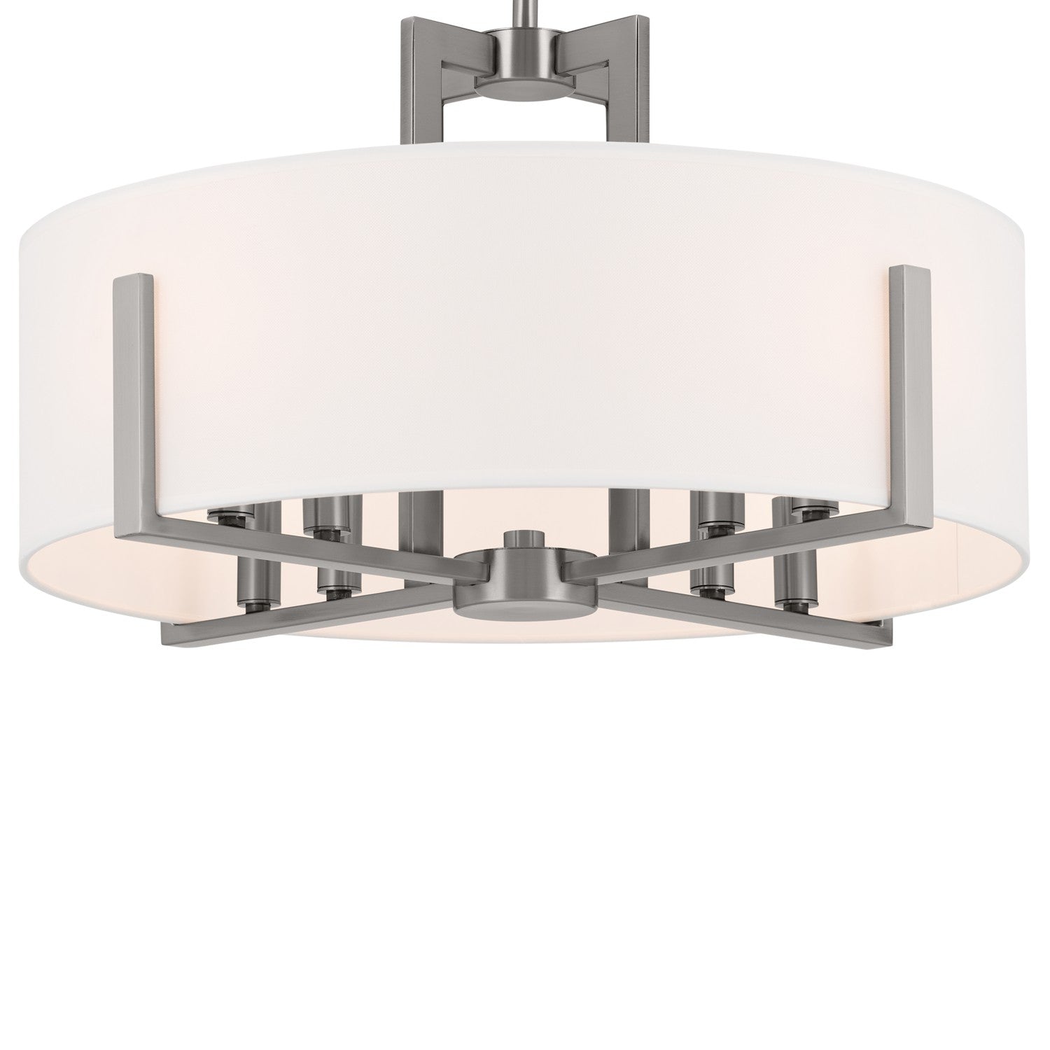 Kichler - 52592CLP - Eight Light Semi Flush Mount - Malen - Classic Pewter