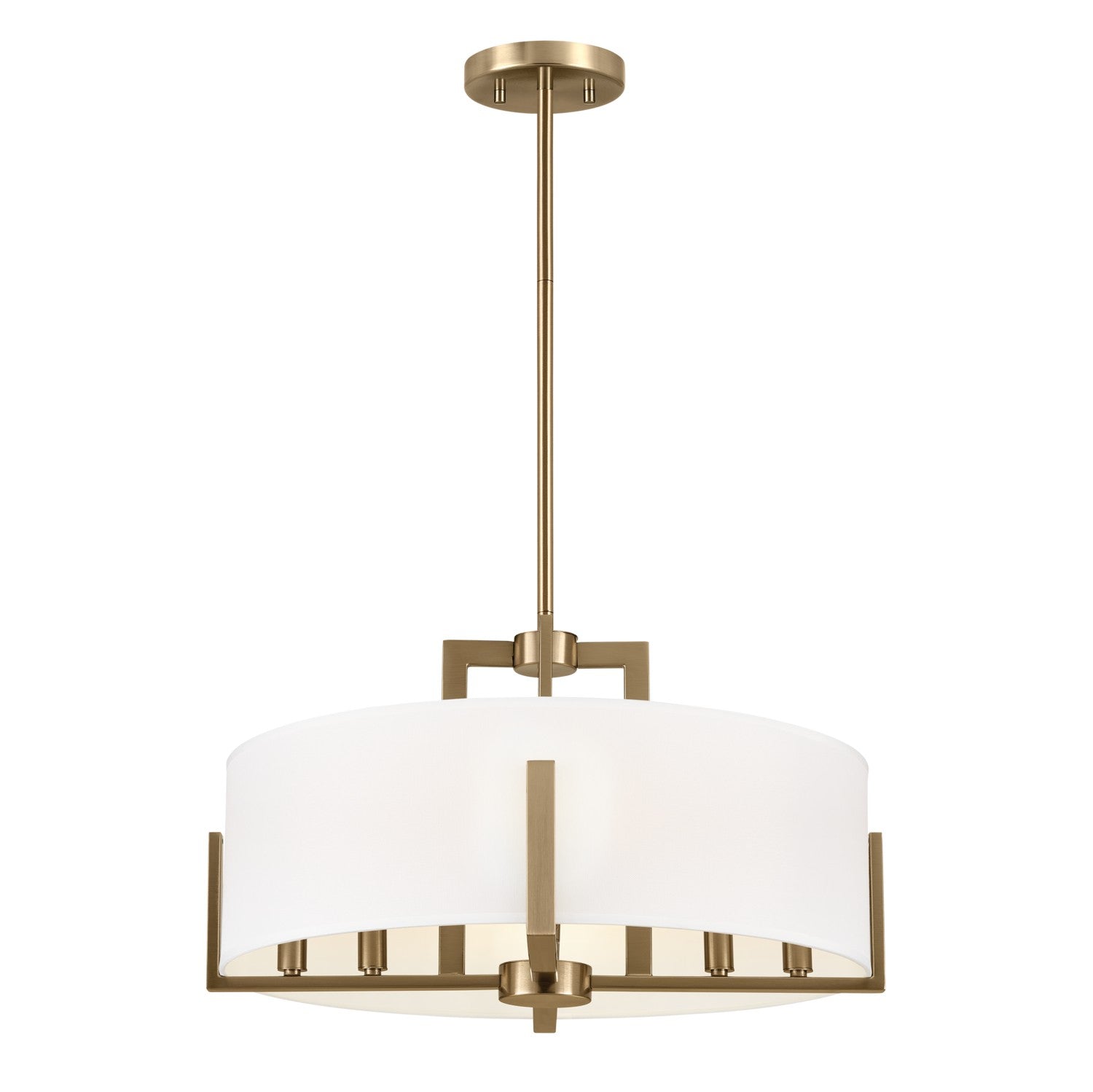 Kichler - 52592CPZ - Eight Light Semi Flush Mount - Malen - Champagne Bronze