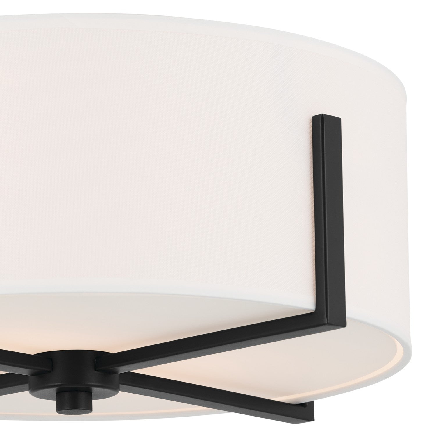 Kichler - 52593BK - Two Light Flush Mount - Malen - Black