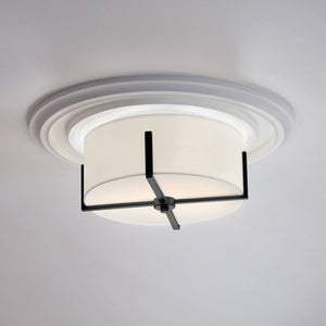 Kichler - 52593BK - Two Light Flush Mount - Malen - Black