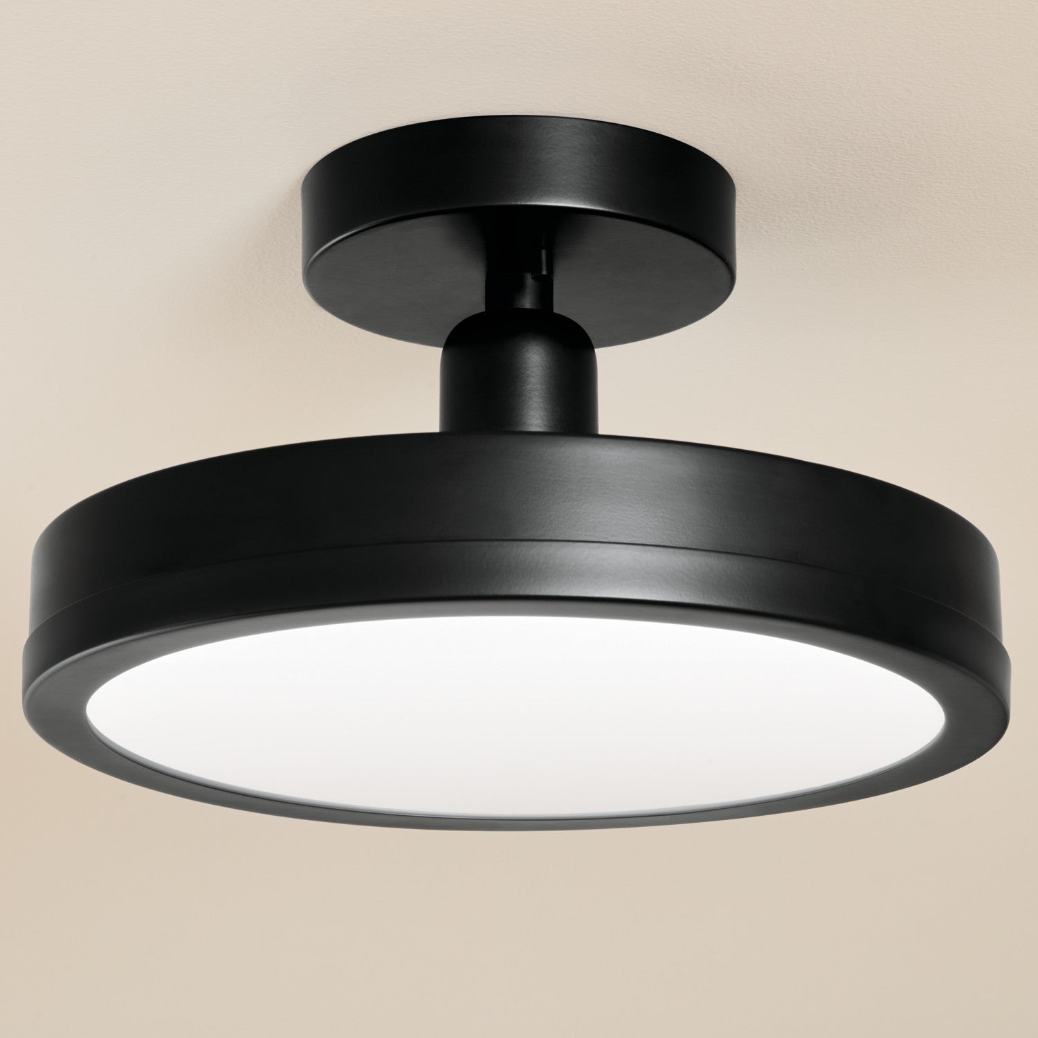 Kichler - 52589BK - LED Semi Flush Mount - Riu - Black