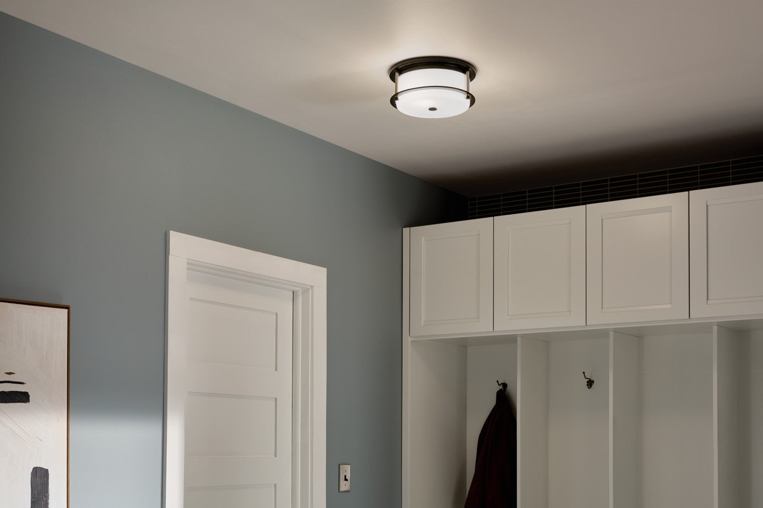 Kichler - 52595BKCPZ - Two Light Flush Mount - Brit - Black