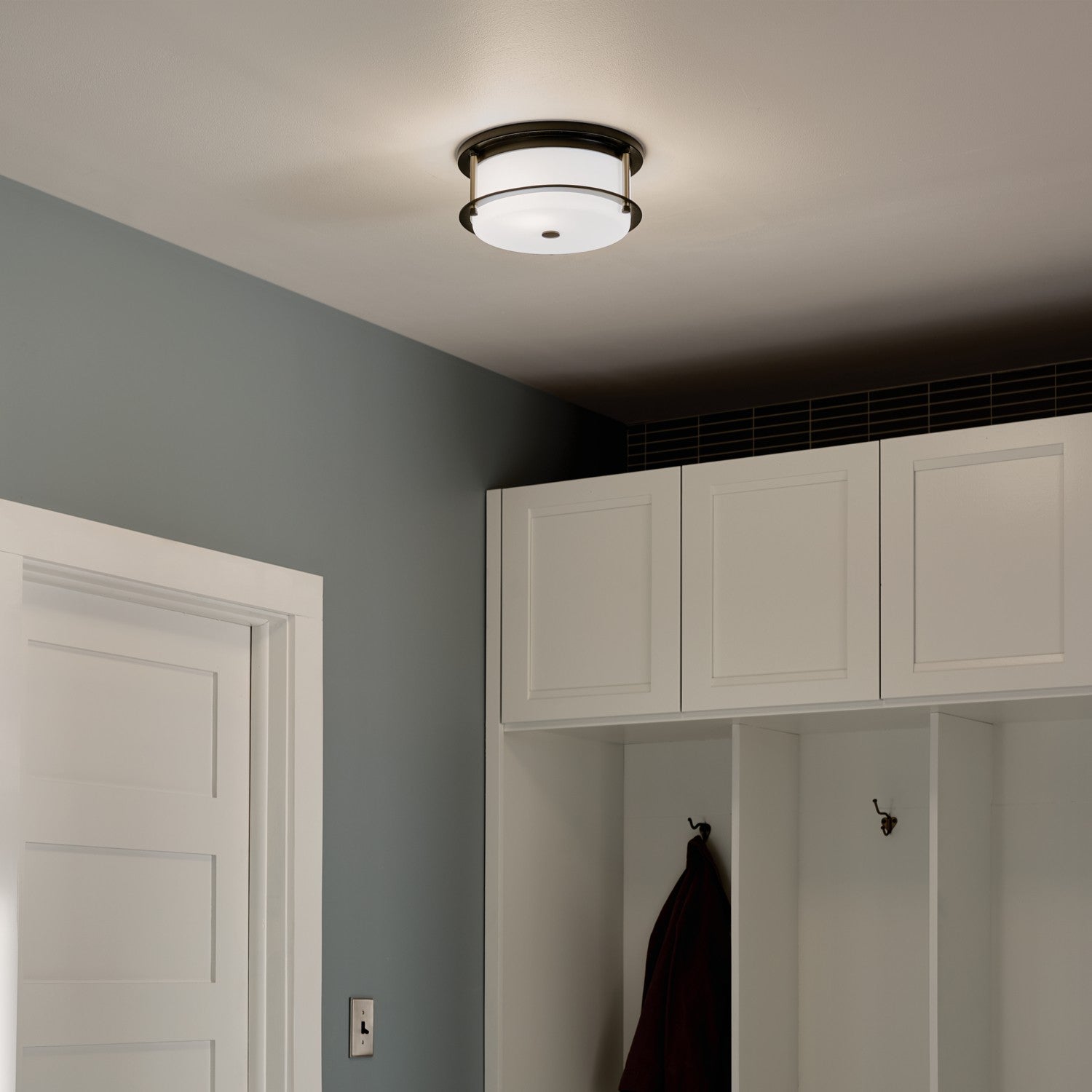 Kichler - 52595BKCPZ - Two Light Flush Mount - Brit - Black