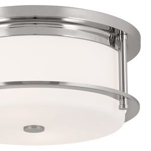 Kichler - 52595PN - Two Light Flush Mount - Brit - Polished Nickel