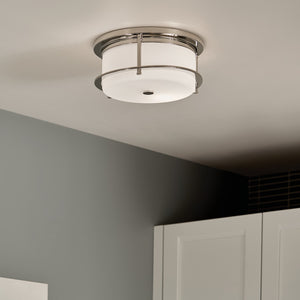 Kichler - 52595PN - Two Light Flush Mount - Brit - Polished Nickel