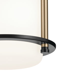 Kichler - 52596BKCPZ - One Light Flush Mount - Brit - Black