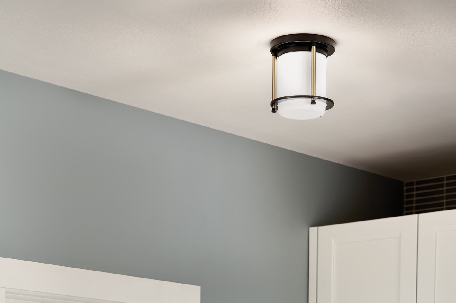 Kichler - 52596BKCPZ - One Light Flush Mount - Brit - Black