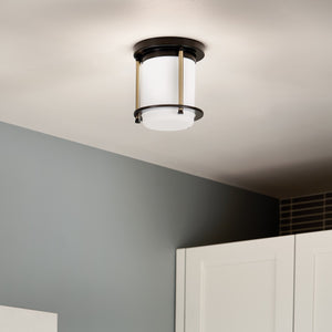 Kichler - 52596BKCPZ - One Light Flush Mount - Brit - Black