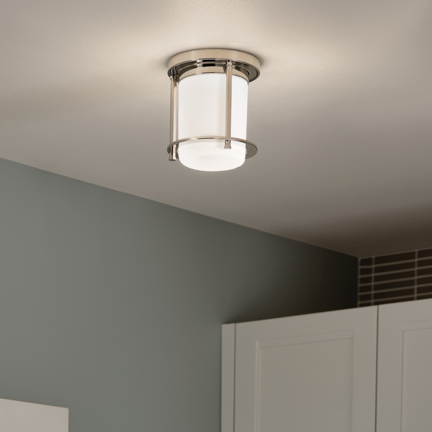 Kichler - 52596PN - One Light Flush Mount - Brit - Polished Nickel