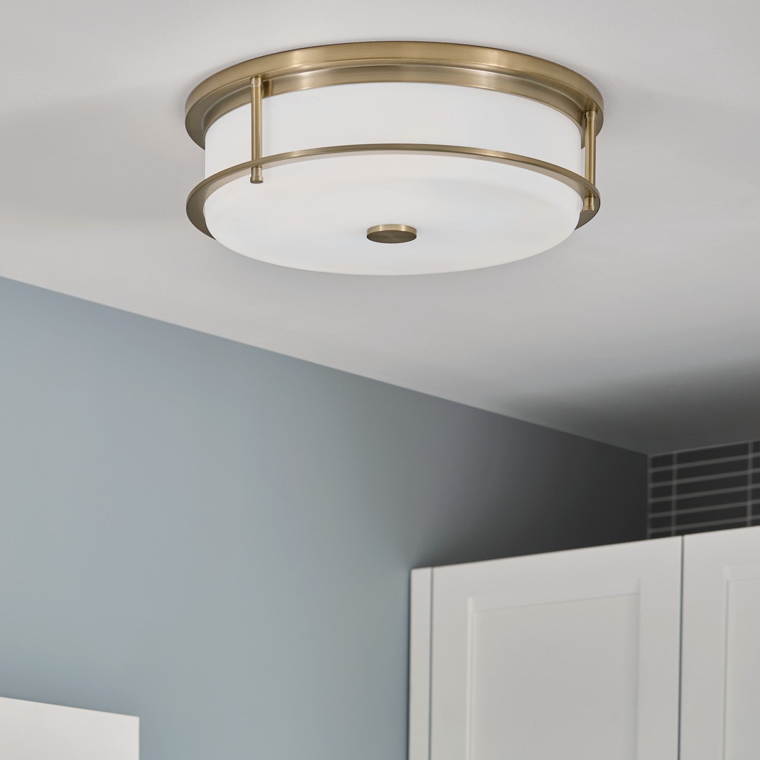 Kichler - 52597CPZ - Four Light Flush Mount - Brit - Champagne Bronze