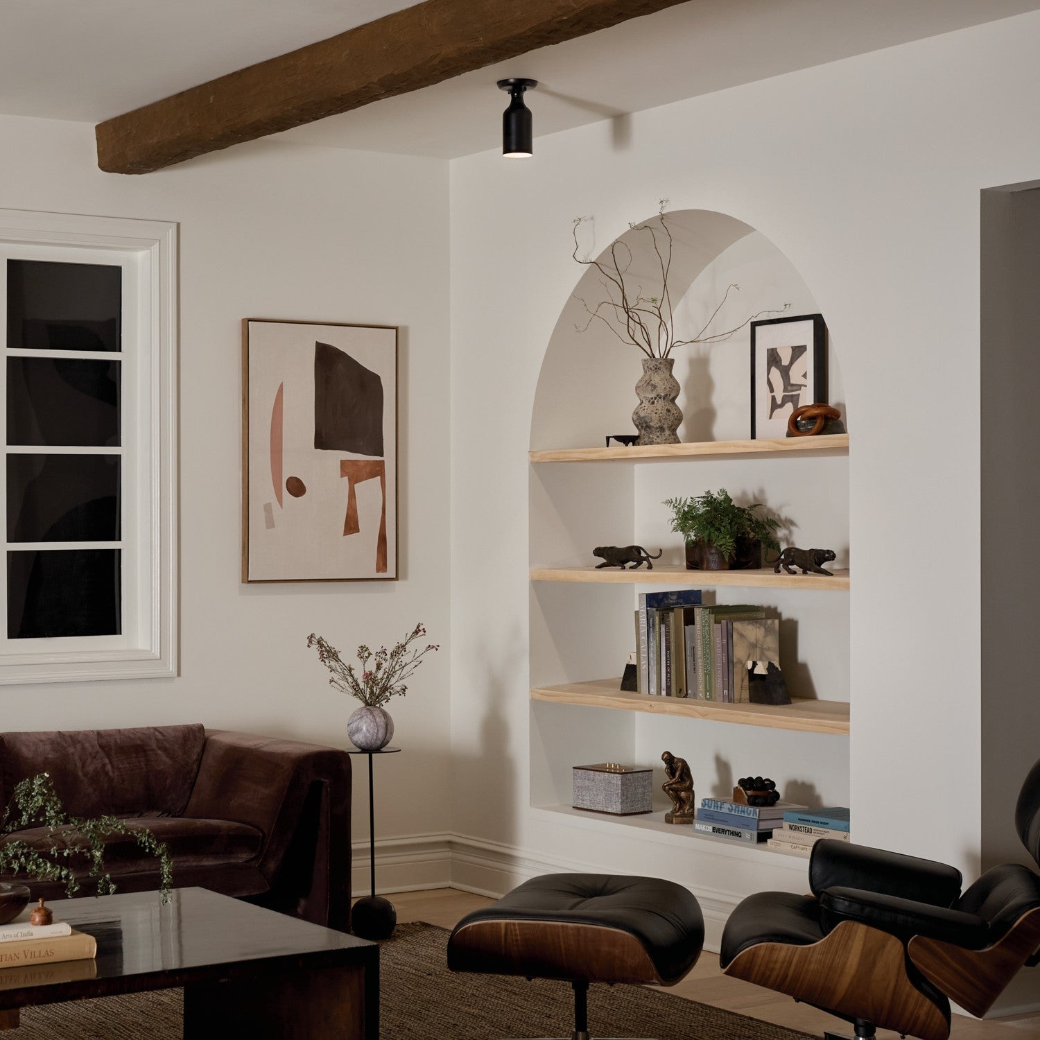 Kichler - 52598BK - One Light Semi Flush Mount - Sisu - Black