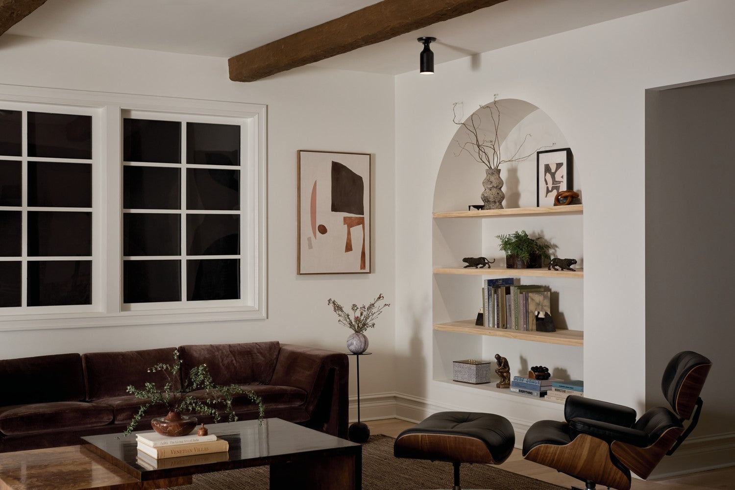 Kichler - 52598BK - One Light Semi Flush Mount - Sisu - Black