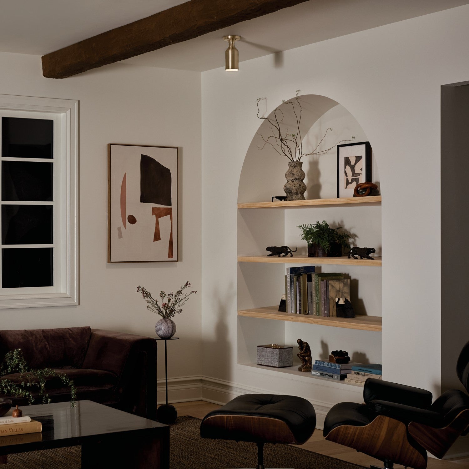 Kichler - 52598CPZ - One Light Semi Flush Mount - Sisu - Champagne Bronze