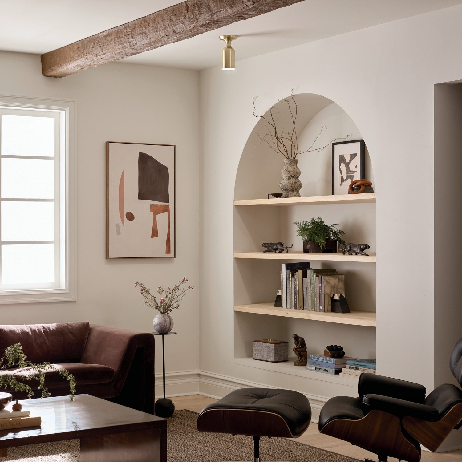 Kichler - 52598CPZ - One Light Semi Flush Mount - Sisu - Champagne Bronze