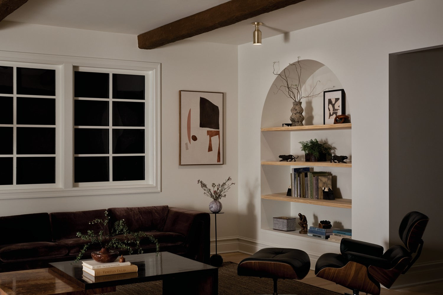 Kichler - 52598CPZ - One Light Semi Flush Mount - Sisu - Champagne Bronze