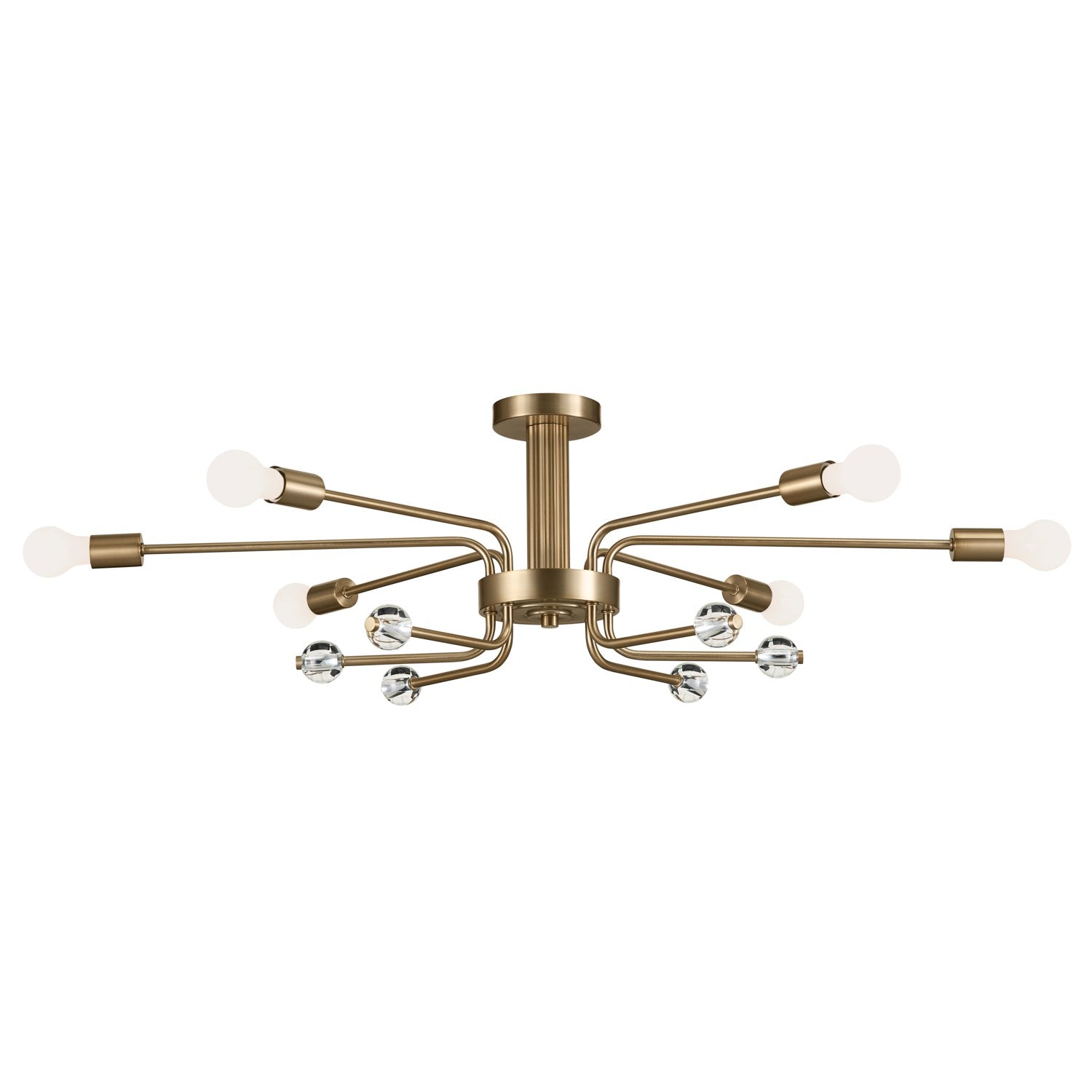 Kichler - 52602CPZ - Six Light Semi Flush Mount - Ocala - Champagne Bronze