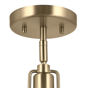 Kichler - 52601CPZ - One Light Semi Flush Mount - Niva - Champagne Bronze