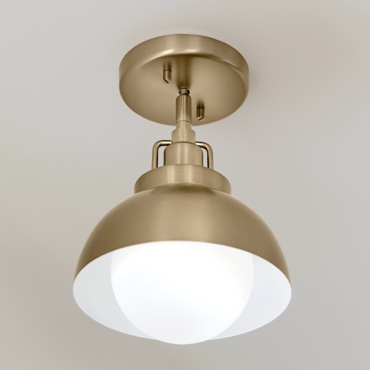 Kichler - 52601CPZ - One Light Semi Flush Mount - Niva - Champagne Bronze