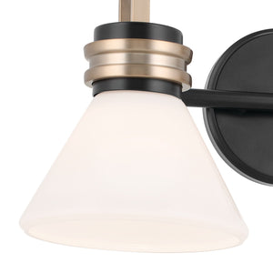 Kichler - 55154BK - Two Light Bath - Farum - Black