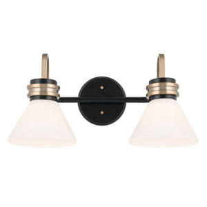 Kichler - 55154BK - Two Light Bath - Farum - Black