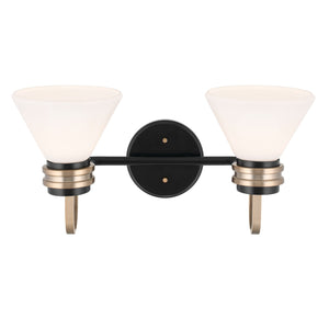 Kichler - 55154BK - Two Light Bath - Farum - Black