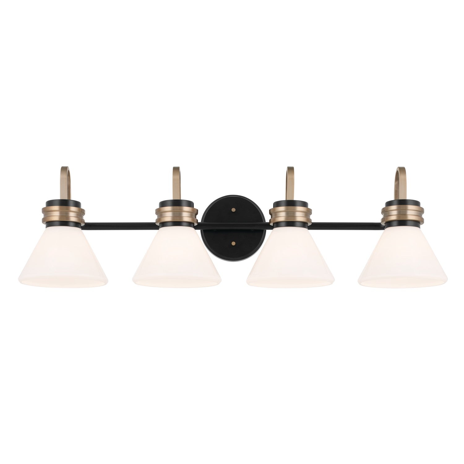 Kichler - 55156BK - Four Light Bath - Farum - Black