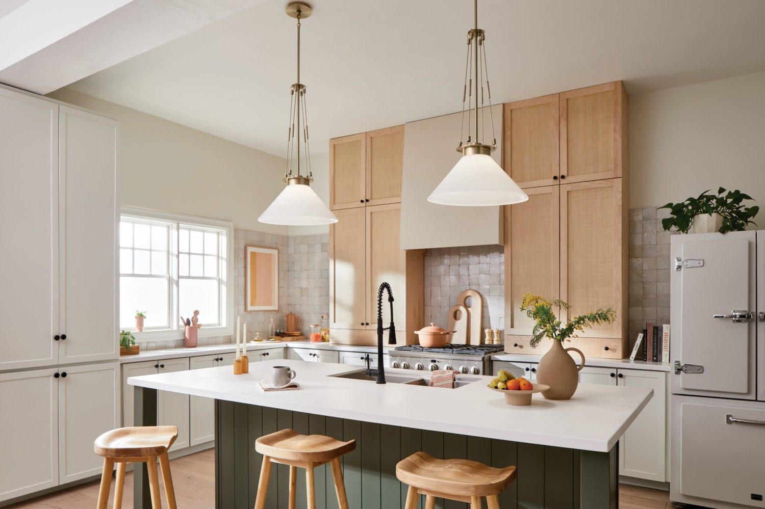 Kichler - 52581CPZ - One Light Pendant - Albers - Champagne Bronze