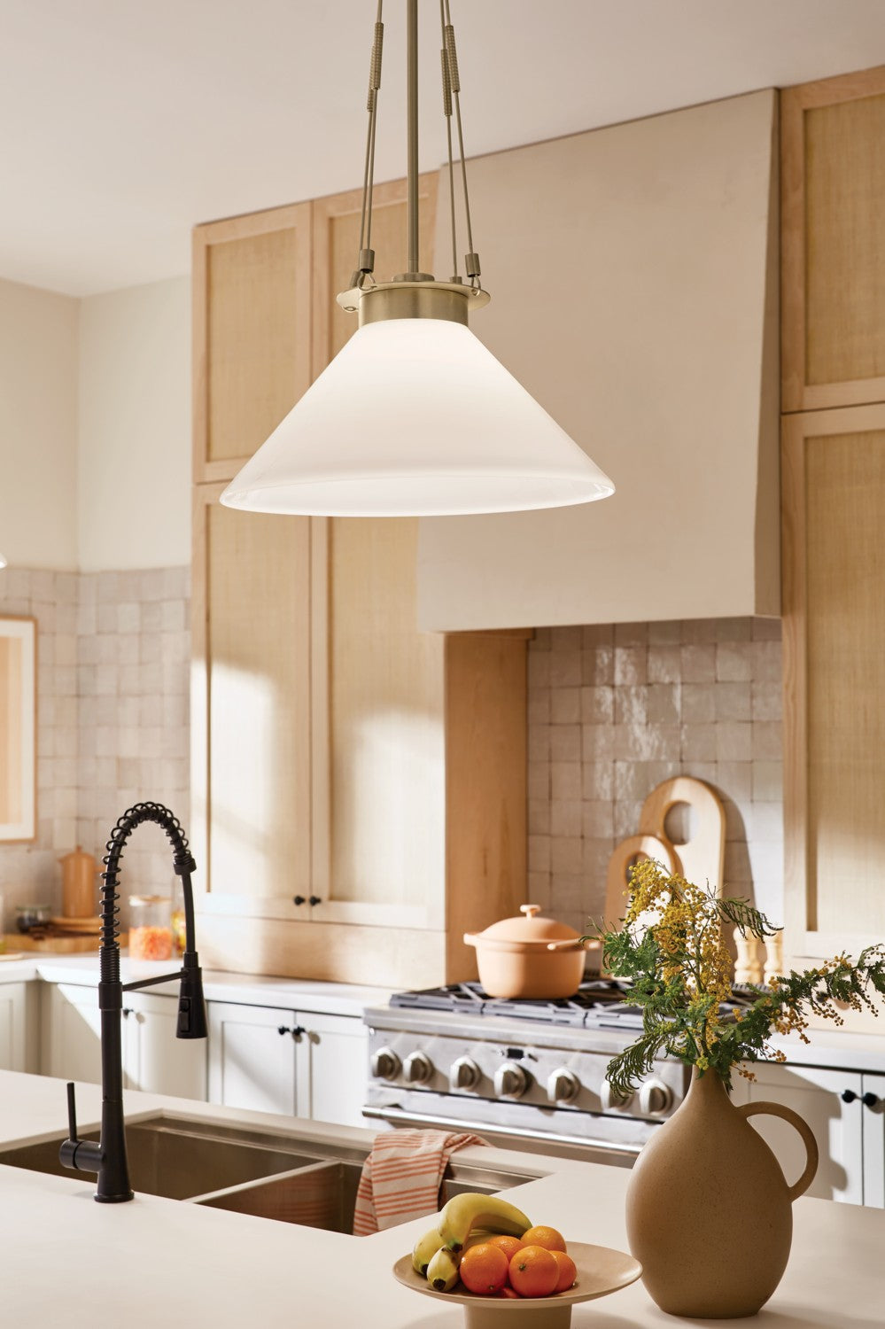 Kichler - 52581CPZ - One Light Pendant - Albers - Champagne Bronze