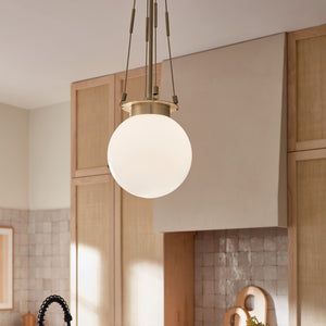Kichler - 52582CPZ - One Light Pendant - Albers - Champagne Bronze