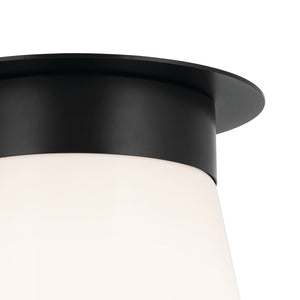 Kichler - 52585BK - One Light Flush Mount - Albers - Black