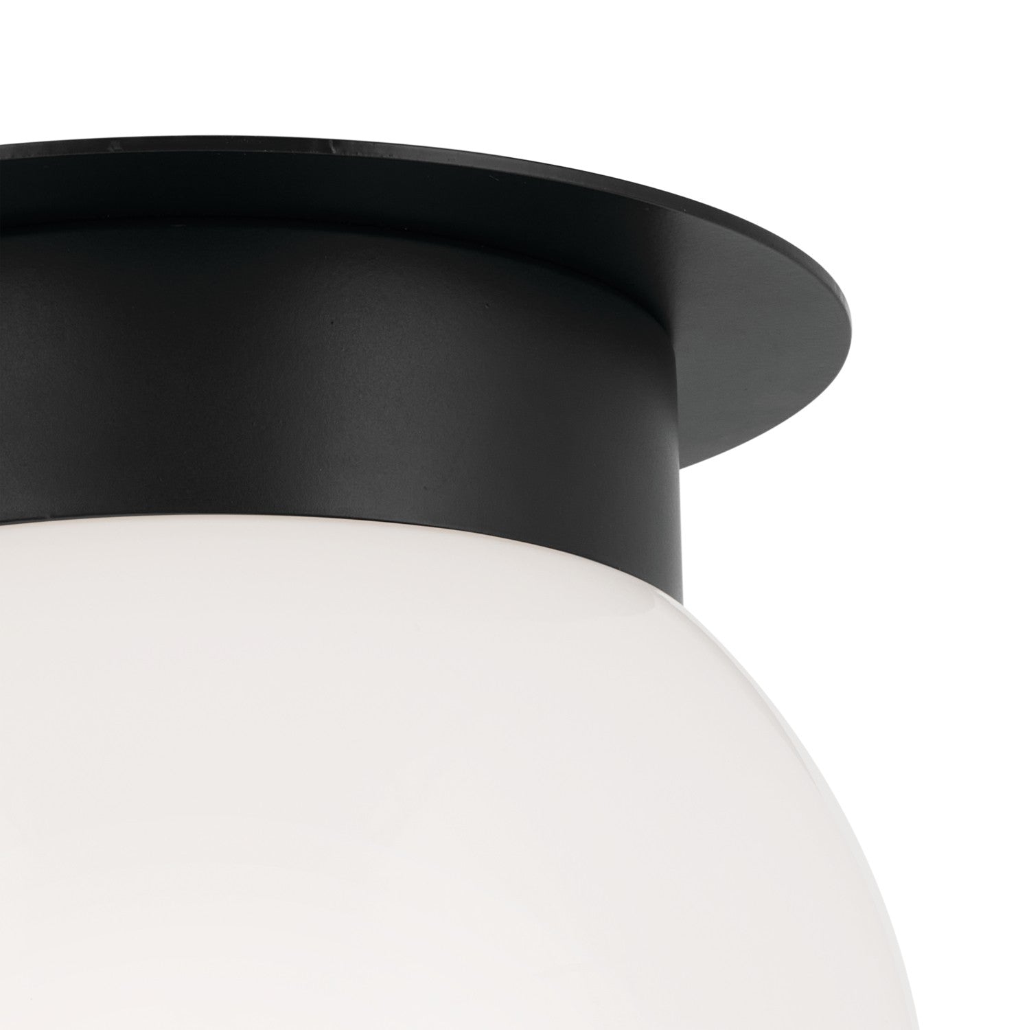 Kichler - 52586BK - One Light Flush Mount - Albers - Black