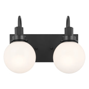 Kichler - 55150BK - Two Light Bath - Hex - Black