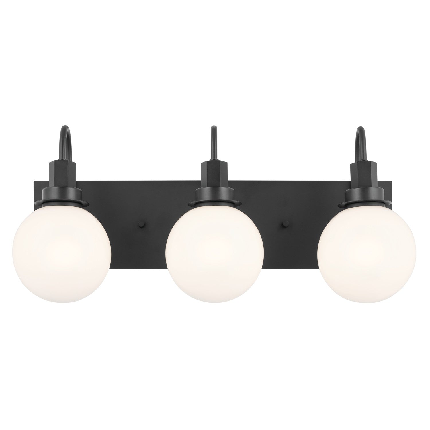 Kichler - 55151BK - Three Light Bath - Hex - Black