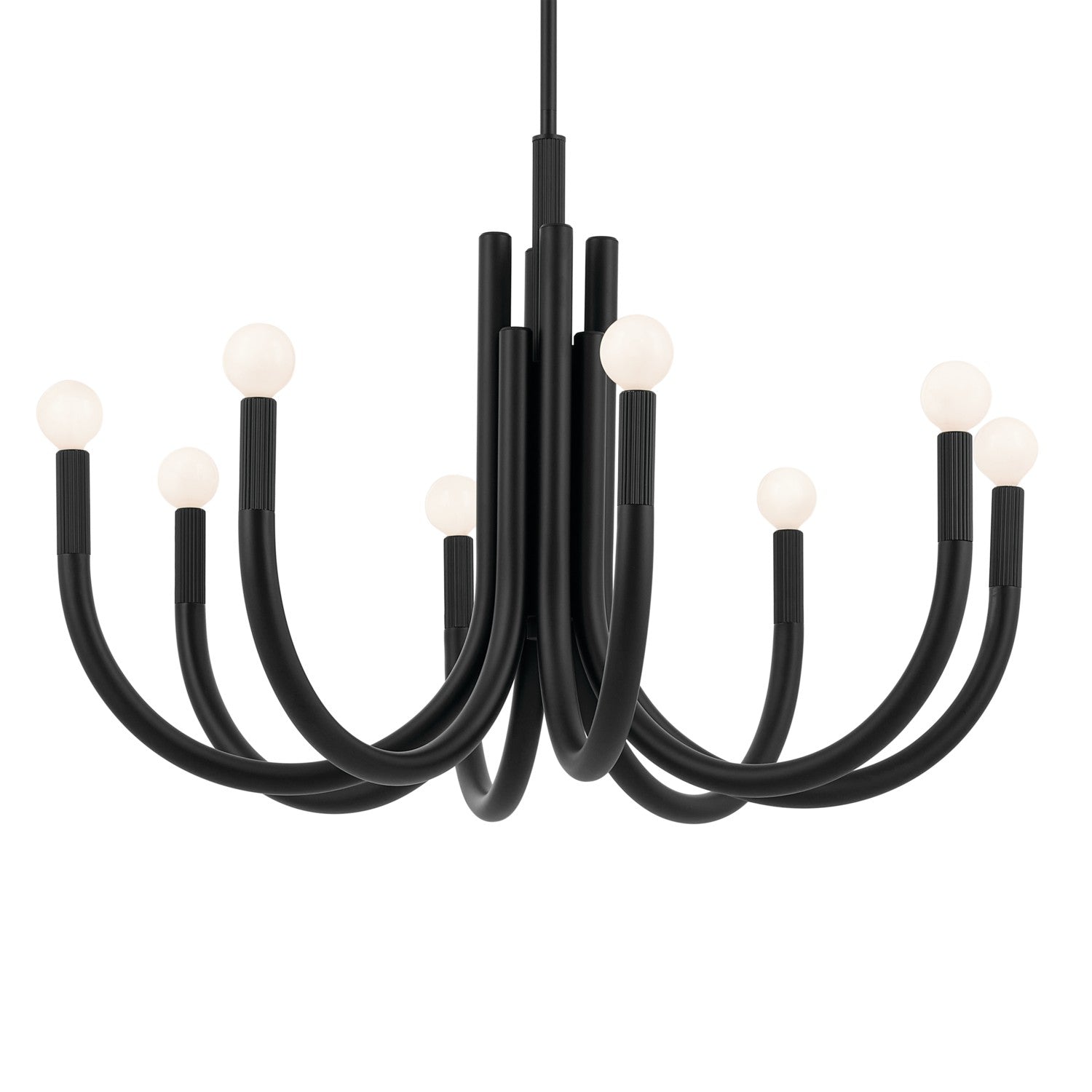 Kichler - 52550BK - Eight Light Chandelier - Odensa - Black