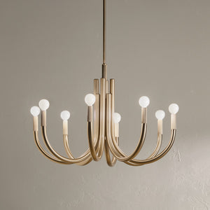 Kichler - 52550CPZ - Eight Light Chandelier - Odensa - Champagne Bronze