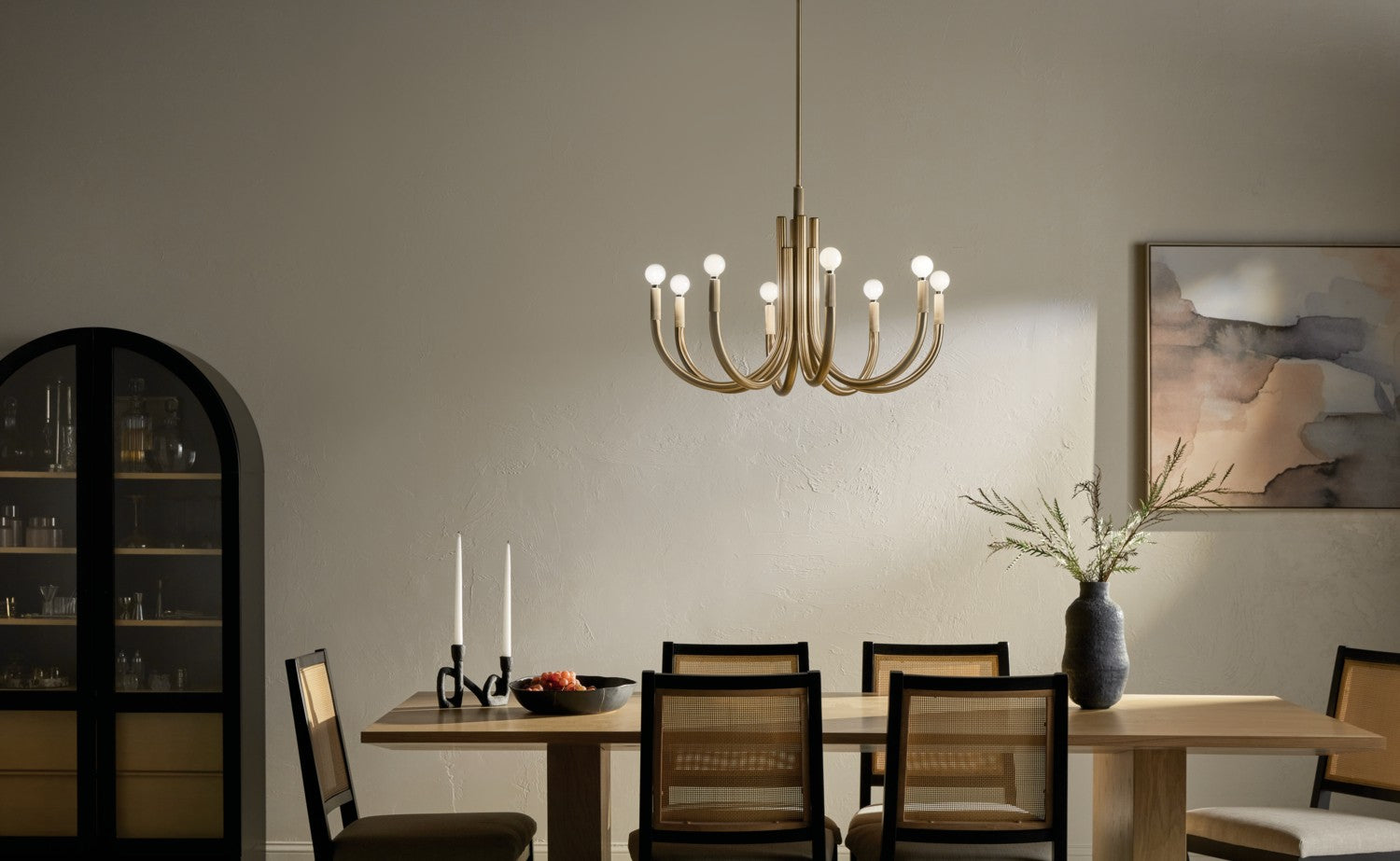 Kichler - 52550CPZ - Eight Light Chandelier - Odensa - Champagne Bronze