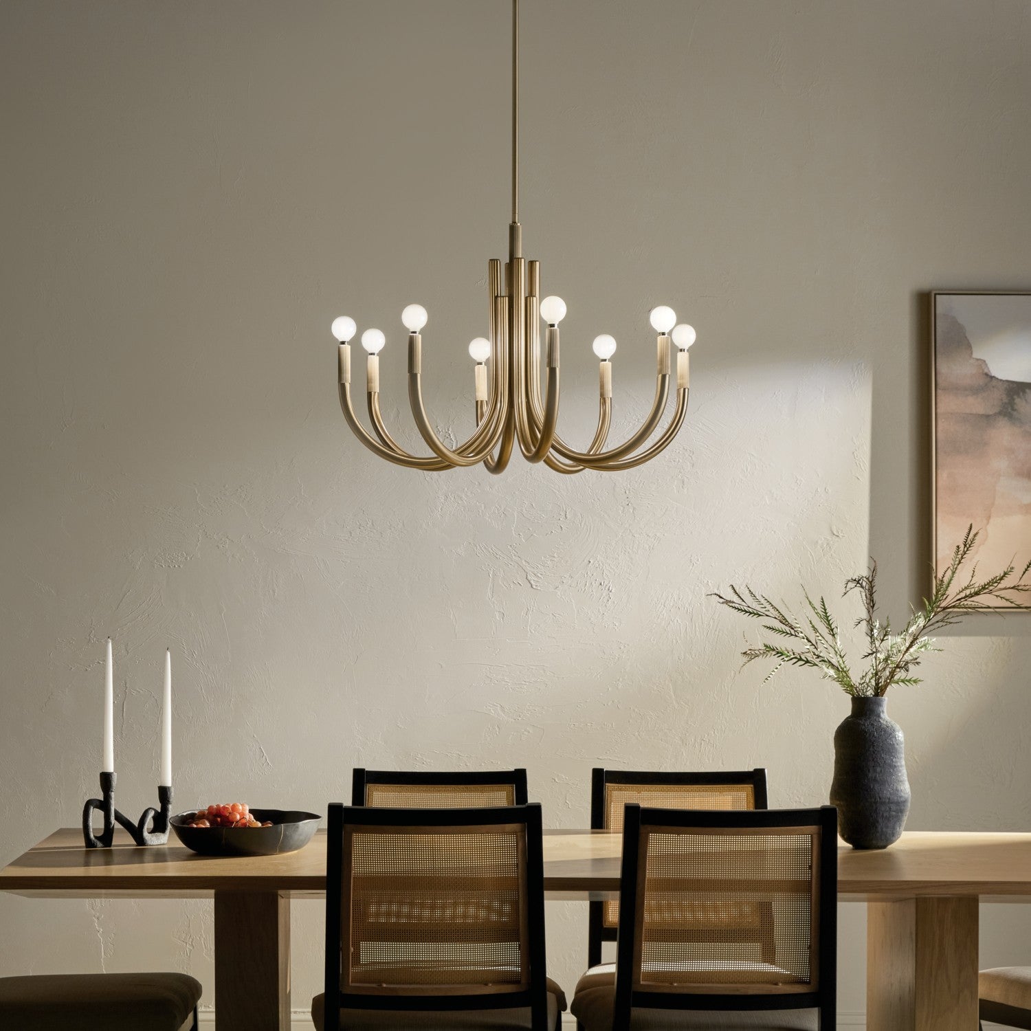 Kichler - 52550CPZ - Eight Light Chandelier - Odensa - Champagne Bronze